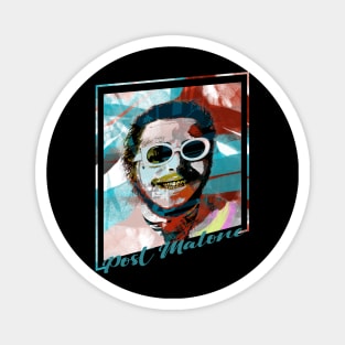 Post Malone-Abstract Expressionist Portraits Magnet